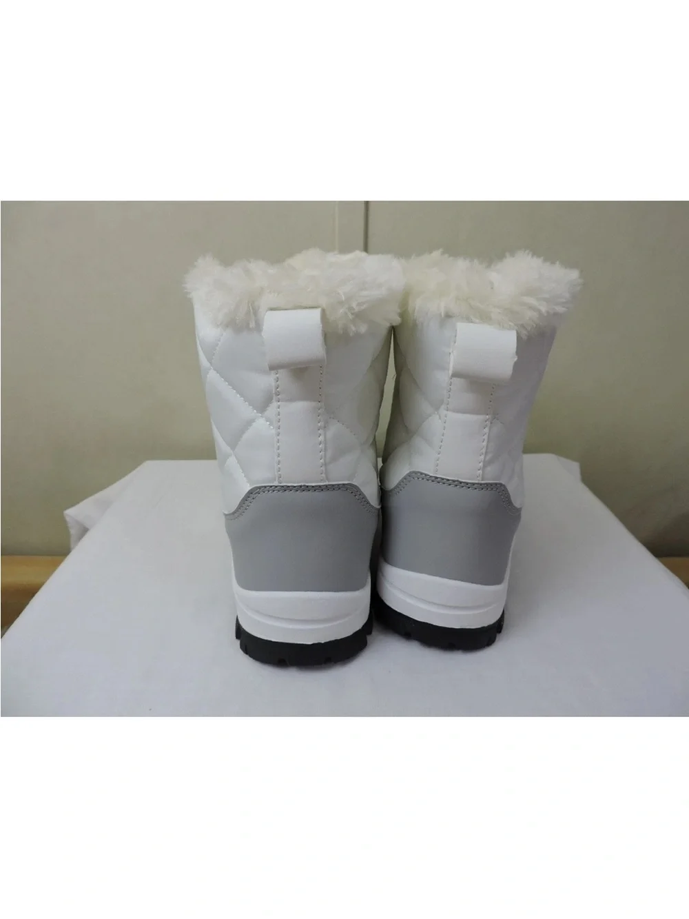 Fashion M White Women's Snow Boots Really Cute Size 35 (US 5.5) Warm Boots ...